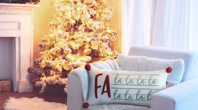 Fa La La La La Pillow Pom Pom - decor steals