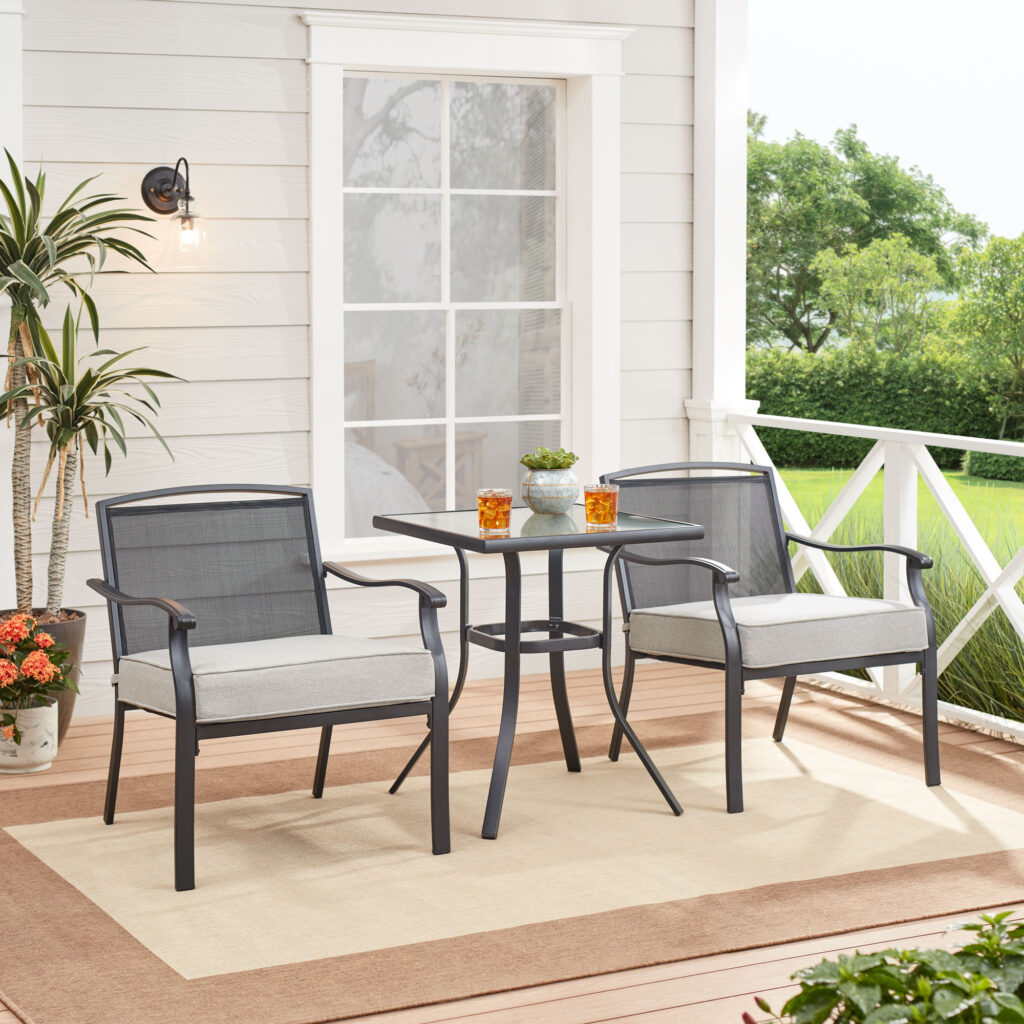 affordable patio furniture - Walmart mainstays 3 piece set